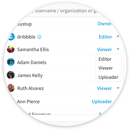 Collaborating Setting focus