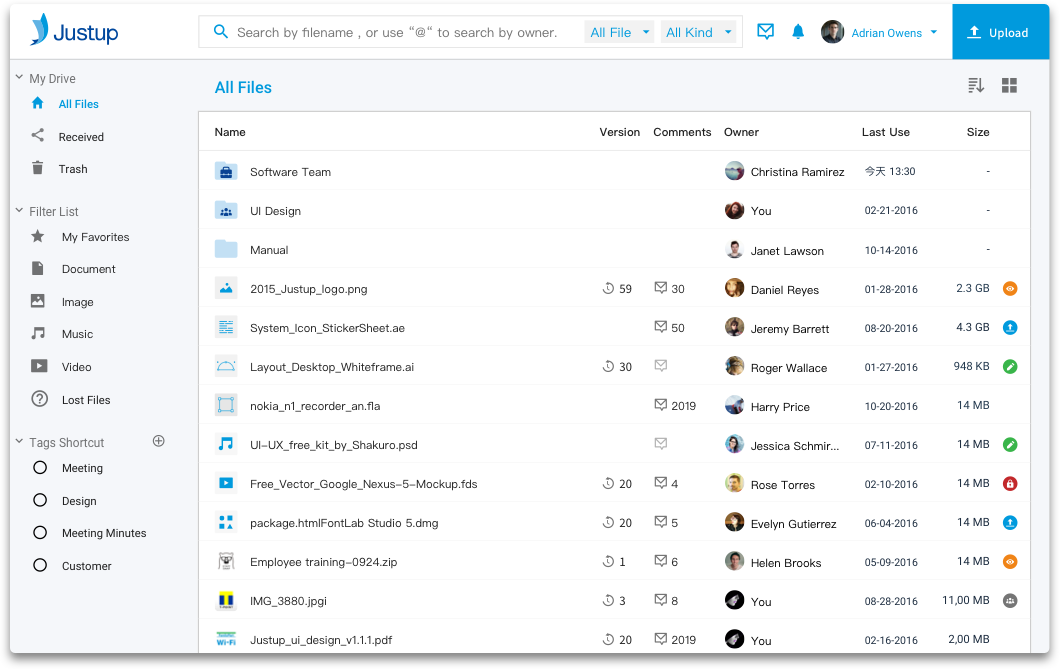 justup business desktop